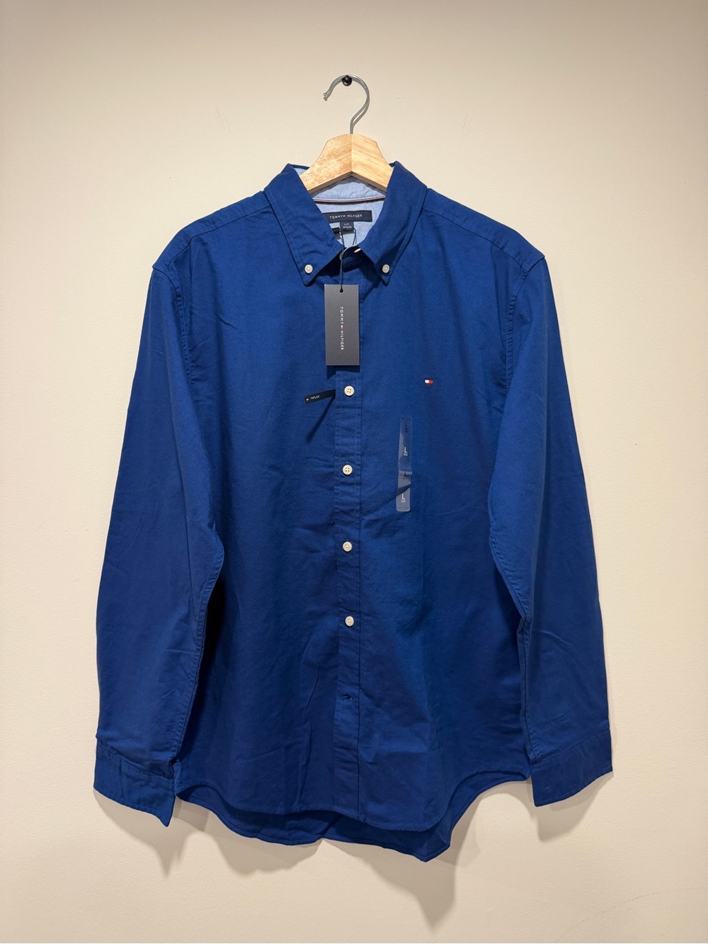 Tommy Hilfiger Men's Button-Down Shirt in Royal Blue